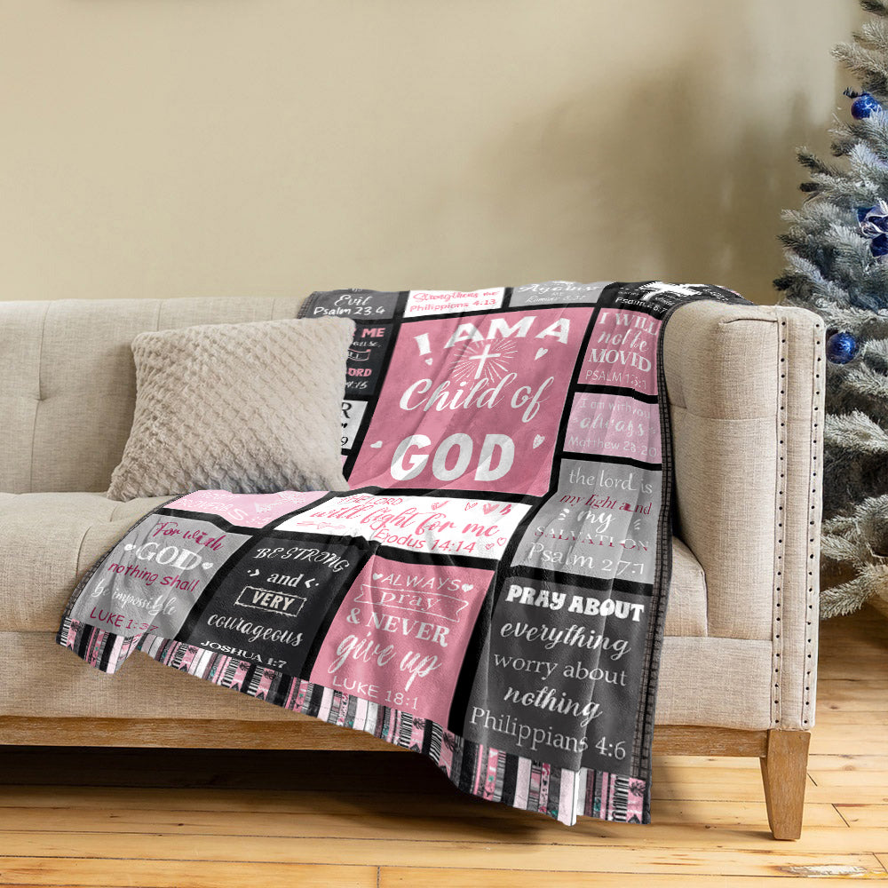 Shineful Fleece Blanket Child of God Inspirational