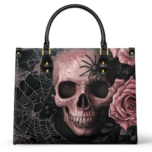 Sac en cuir brillant Eternal Bloom Skull