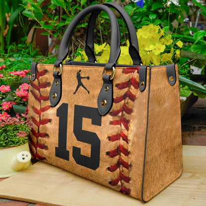 Shineful Personalized Leather Bag Proud Baseball