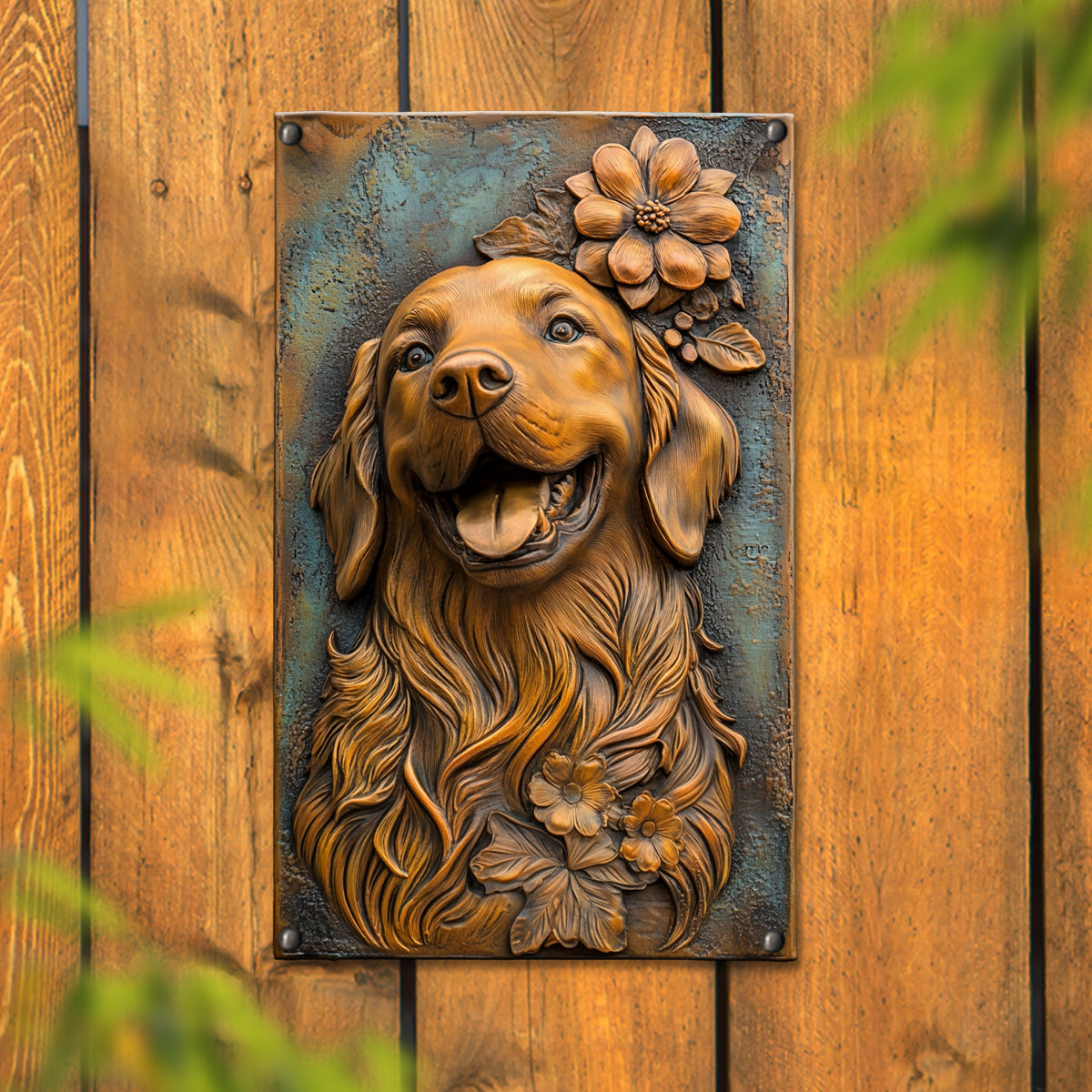 Shineful 2D Metal Sign Golden Smile