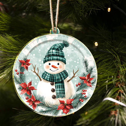 Shineful 2D Acrylic Ornament Winter Cheer Snowman