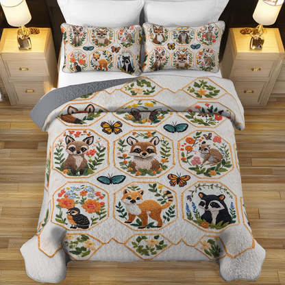 Shineful All Season Quilt 3-Piece Set Woodland Wonders