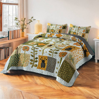 Shineful All Season Quilt 3-Piece Set - Bloom & Buzz