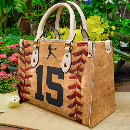 Shineful Personalized Leather Bag Proud Baseball