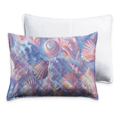 Shineful All Season Quilt 3-Piece Set - Gorerous Seashell