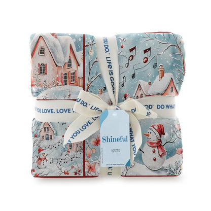 Shineful Fleece Blanket Christmas Snowy Serenade