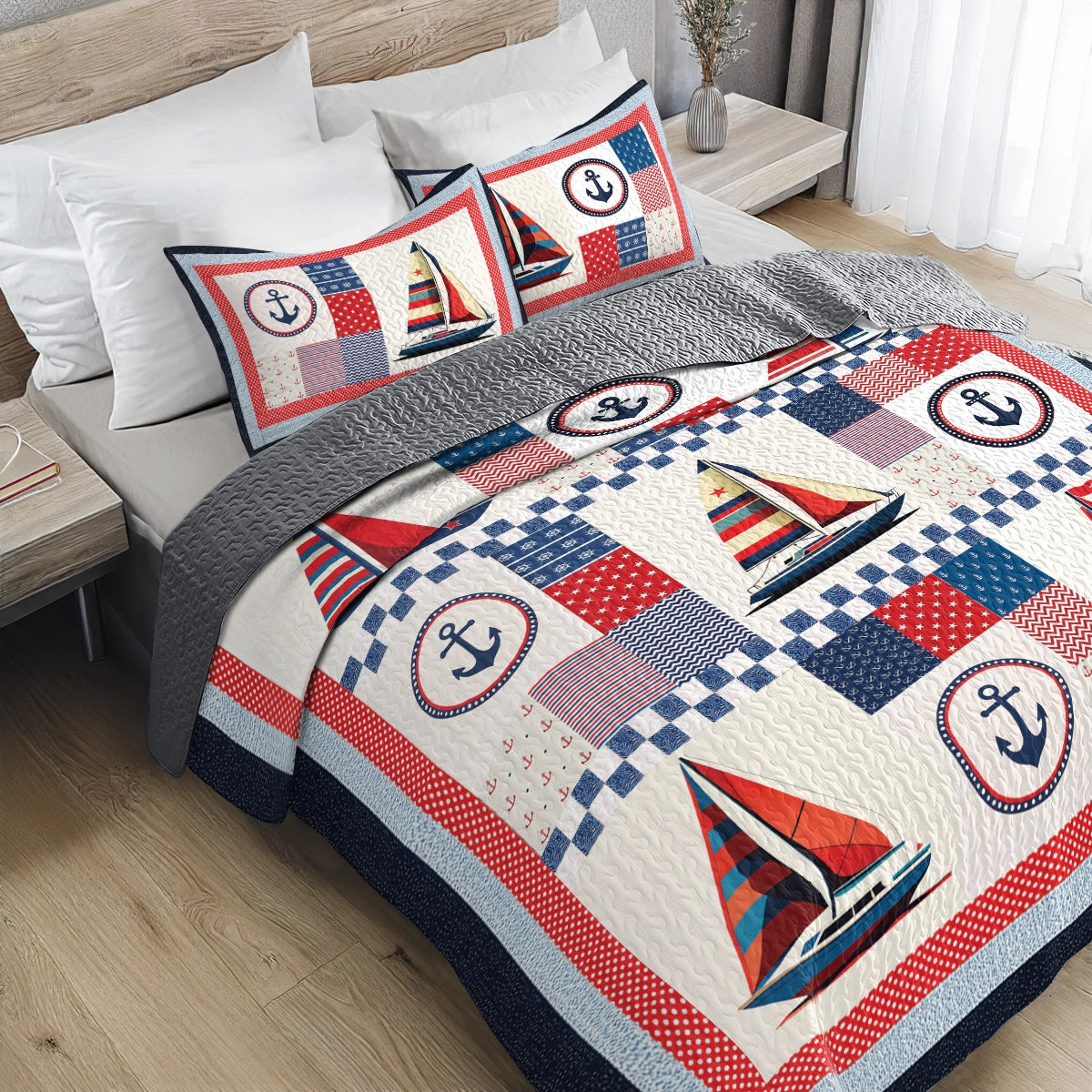 Shineful All Season Quilt 3-Piece Set - Sail Into Comfort