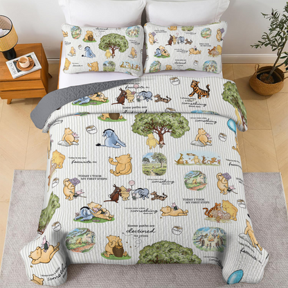 Shineful All Season Quilt 3-Piece Set Pooh Dreams