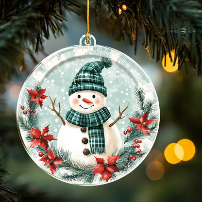 Shineful 2D Acrylic Ornament Winter Cheer Snowman