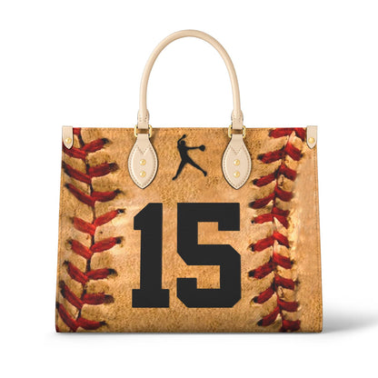 Shineful Personalized Leather Bag Proud Baseball