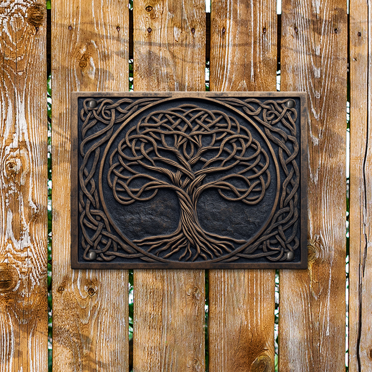 Shineful 2D Metal Sign Eternal Celtic Tree of Life