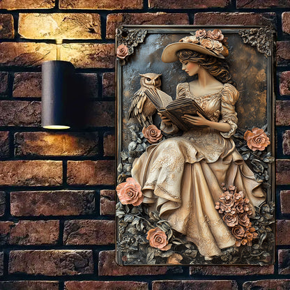 Shineful 2D Metal Sign Whispers of Wisdom