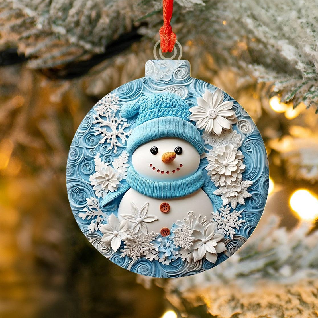 Shineful 2D Acrylic Ornament Winter Chic