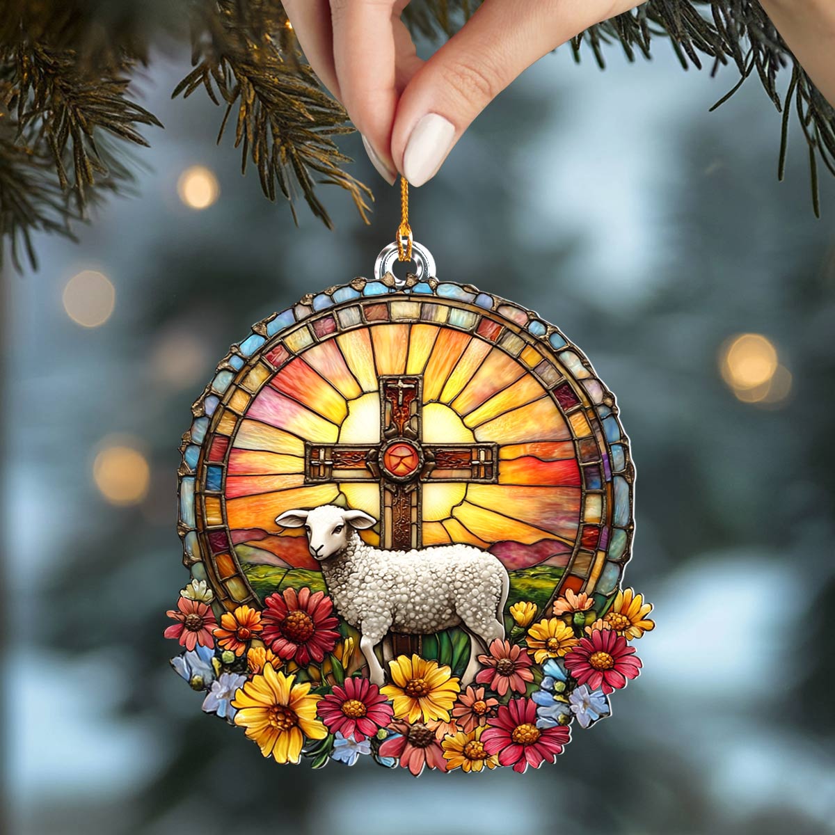 Shineful 2D Acrylic Ornament Lamb of Grace