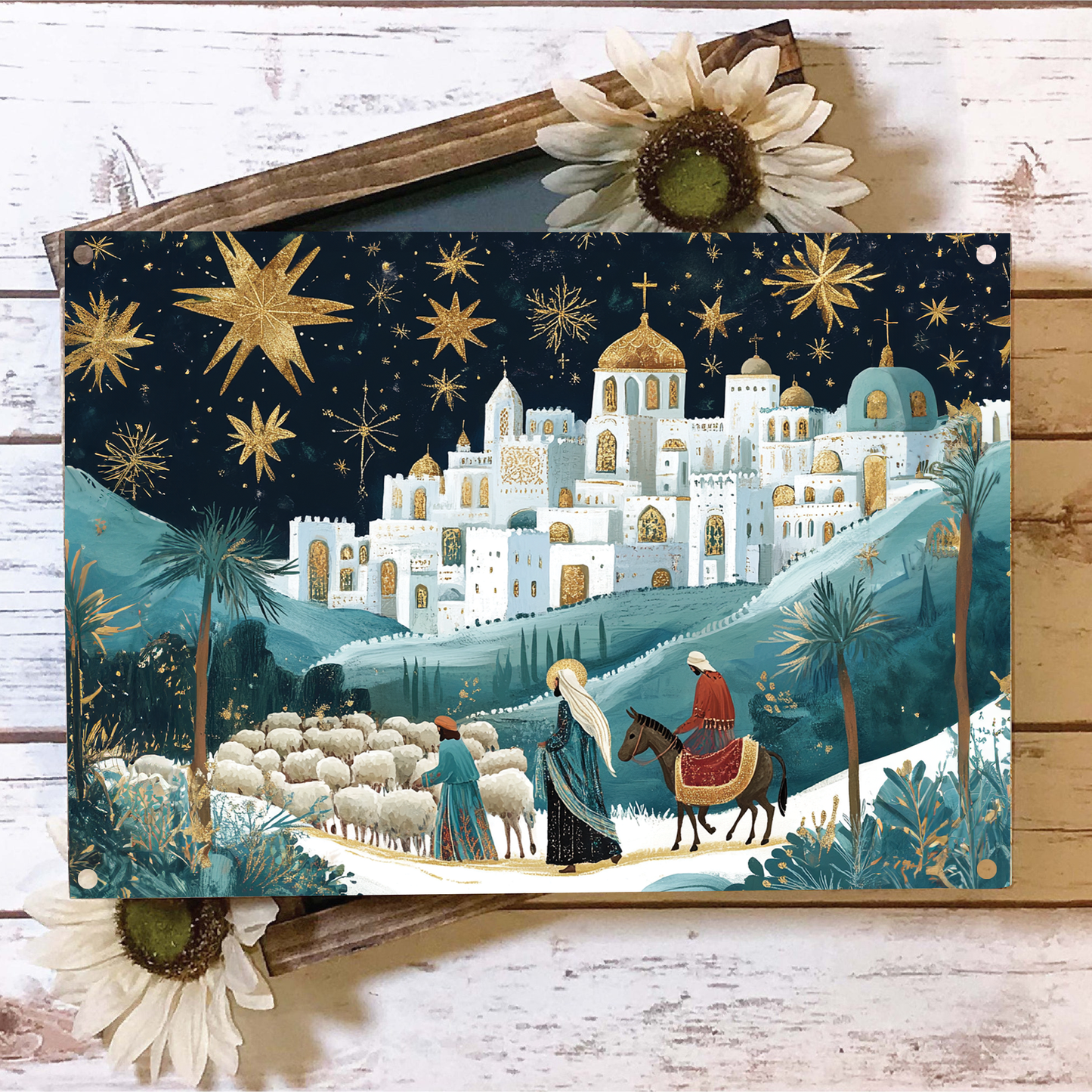 Shineful 2D Metal Sign Midnight Nativity