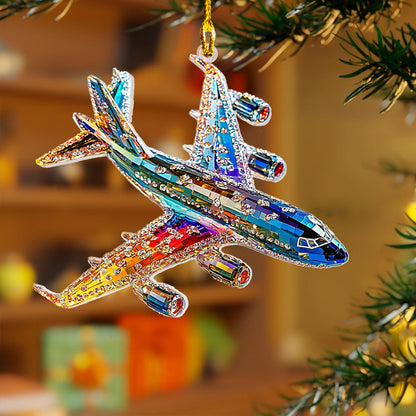 Shineful Acrylic Ornament Colorful Airplane