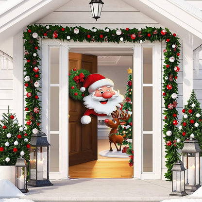 Shineful Door Cover Christmas Magic