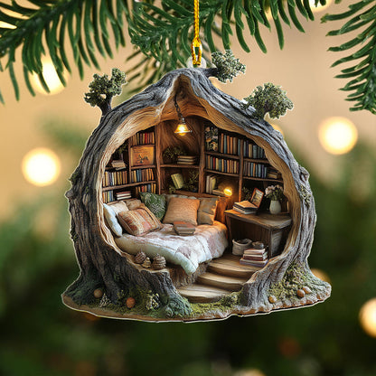 Shineful 2D Acrylic Ornament Reader's Dream Bedroom