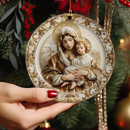 Shineful 2D Acrylic Ornament Blessed Mother and God