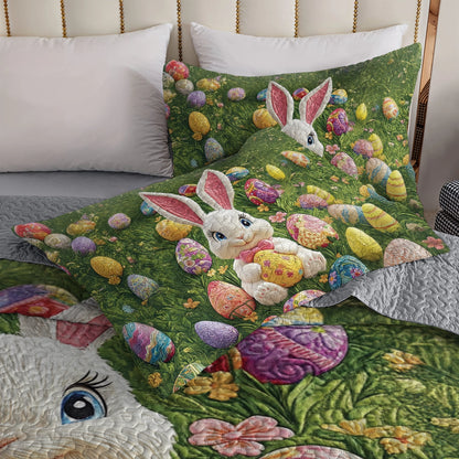 Shineful All Season Quilt 3-Piece Set - Easter Bunny