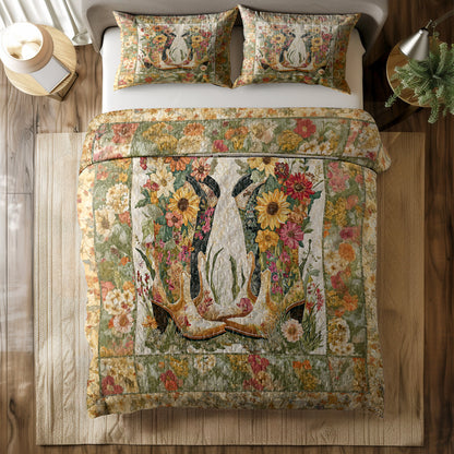 Shineful All Season Quilt 3-Piece Set Rustic Romance Cowboy