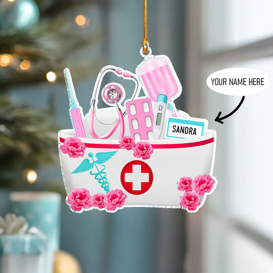 Shineful Personalized 2D Acrylic Ornament Brave Nurse