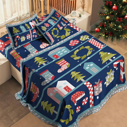 Shineful 4-Piece Bed Sheet Set Christmas Dreams