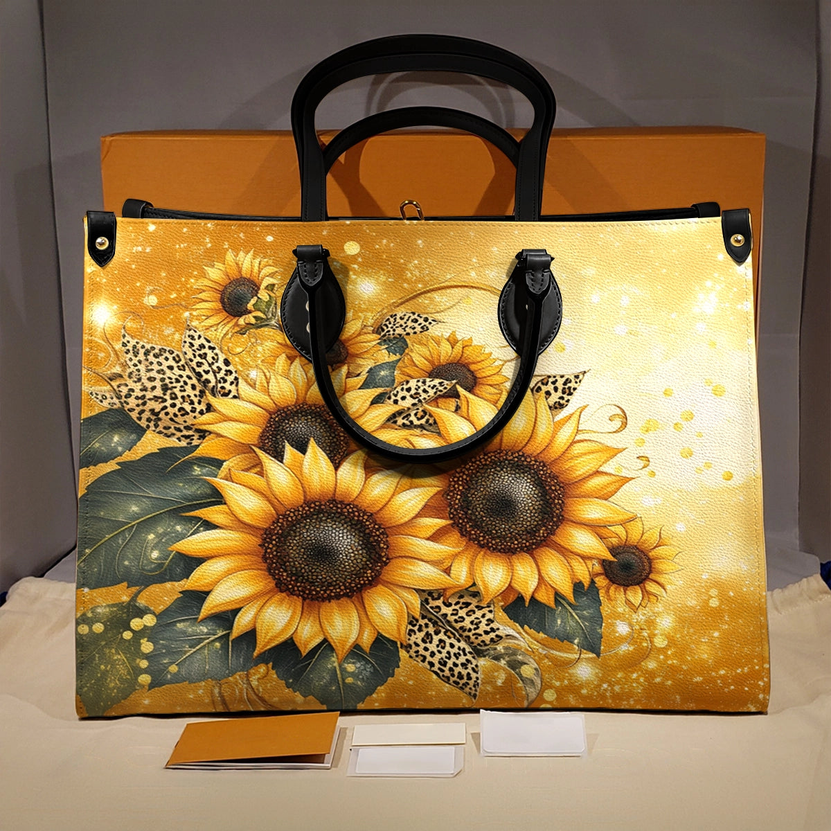 Shineful Leather Bag Sunflower Golden Bloom Collection