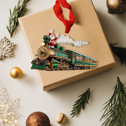 Shineful 2D Acrylic Ornament - Santa's Merry Train Adventure