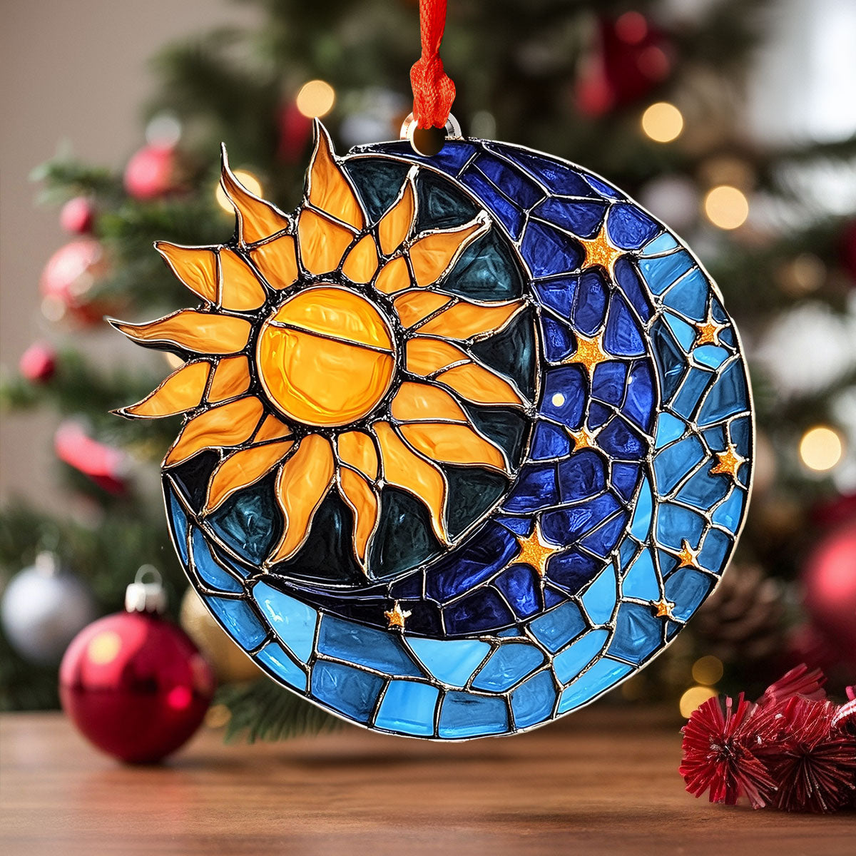 Shineful 2D Acrylic Ornament - Sun & Moon Harmony