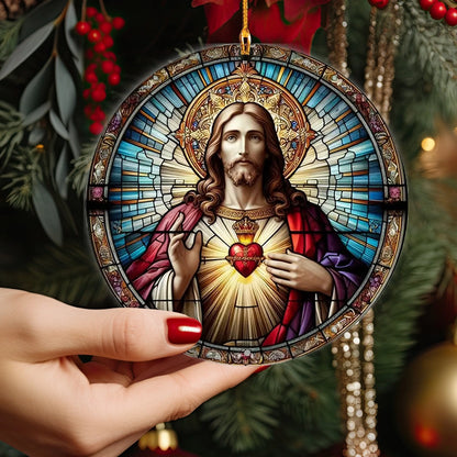 Shineful 2D Acrylic Ornament Sacred Heart Jesus