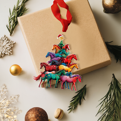 Shineful 2D Acrylic Ornament - Festive Horse