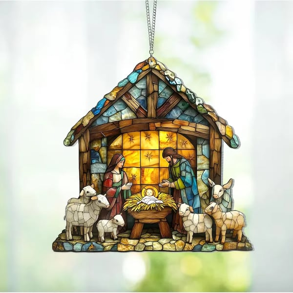 Shineful 2D Acrylic Ornament - Nativity Jesus Christ