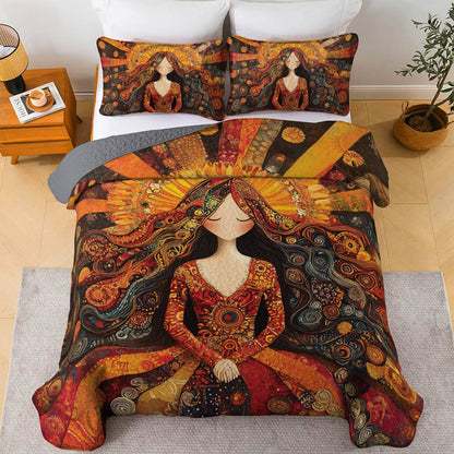 Shineful All Season Quilt 3-Piece Set Mystic Maiden