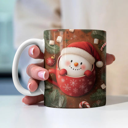 Shineful Ceramic Mug Joyful Christmas Snowman