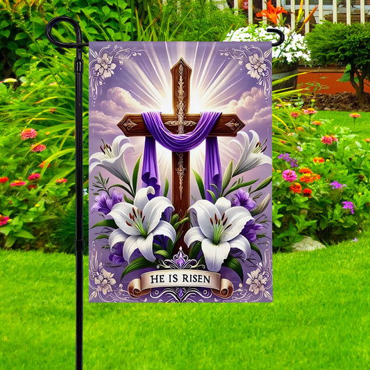 Shineful Garden Flag 12" x 18" Cross of Hope