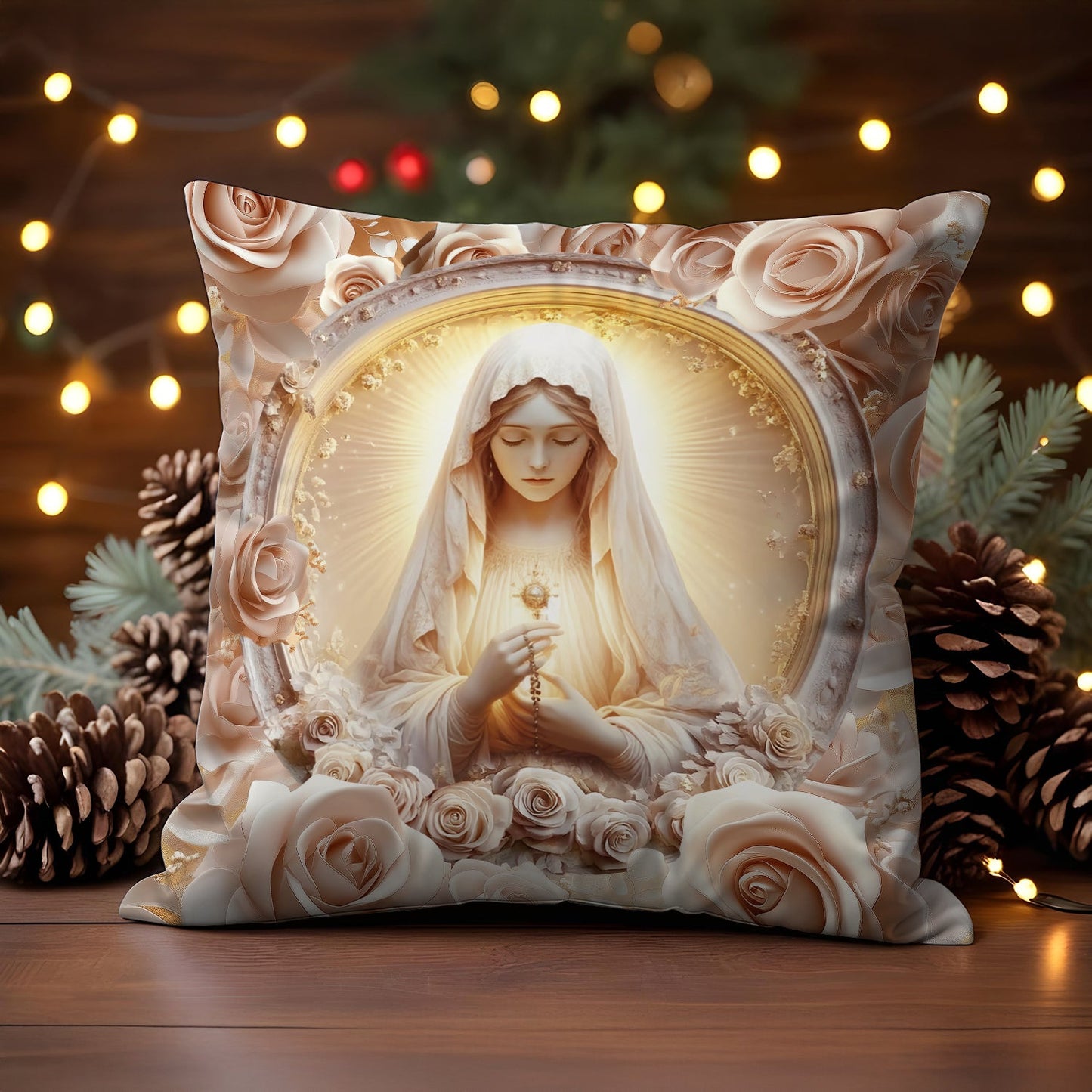 Shineful 2D Print Cushion Cover, Pillowcase, Pillows Covers - Rose Of The Divine