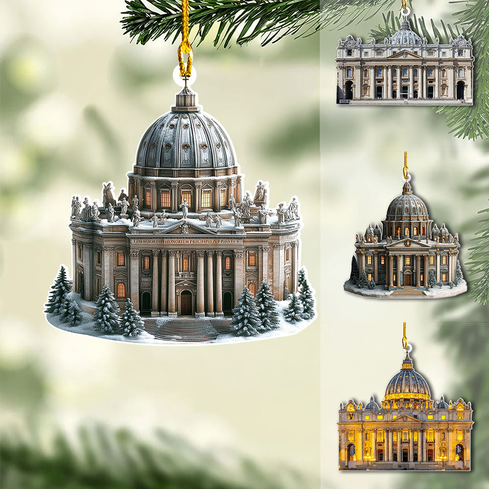 Shineful 2D Acrylic Ornament - Majestic St. Peter's Basilica