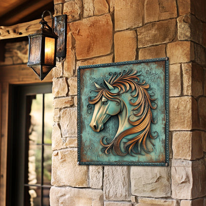 Shineful 2D Metal Sign Horse Majestic Mane