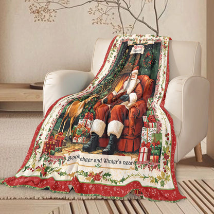 Shineful Fleece Blanket Winter Wonderland Reader's