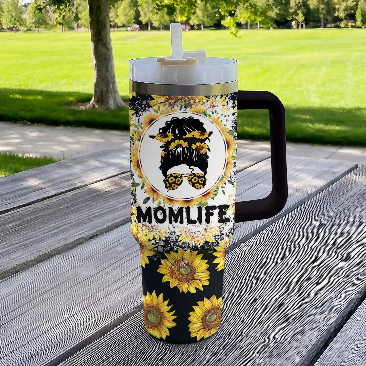 Shineful Tumbler Momlife Sunflower