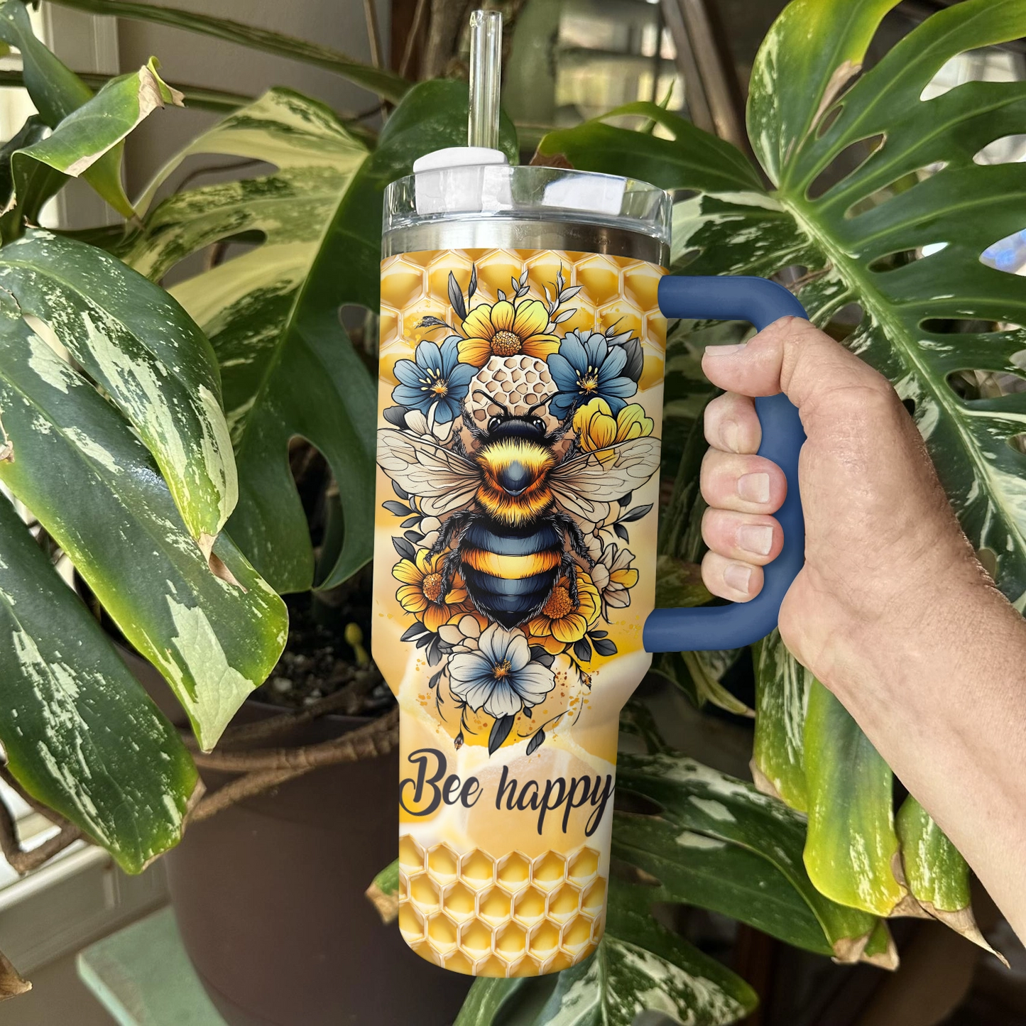 Shineful Tumbler Bee Happy