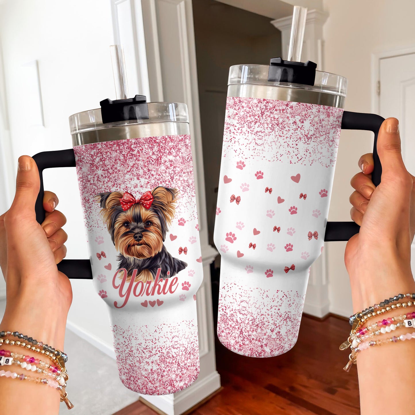 Shineful Tumbler Lovely Glitter Yorkie