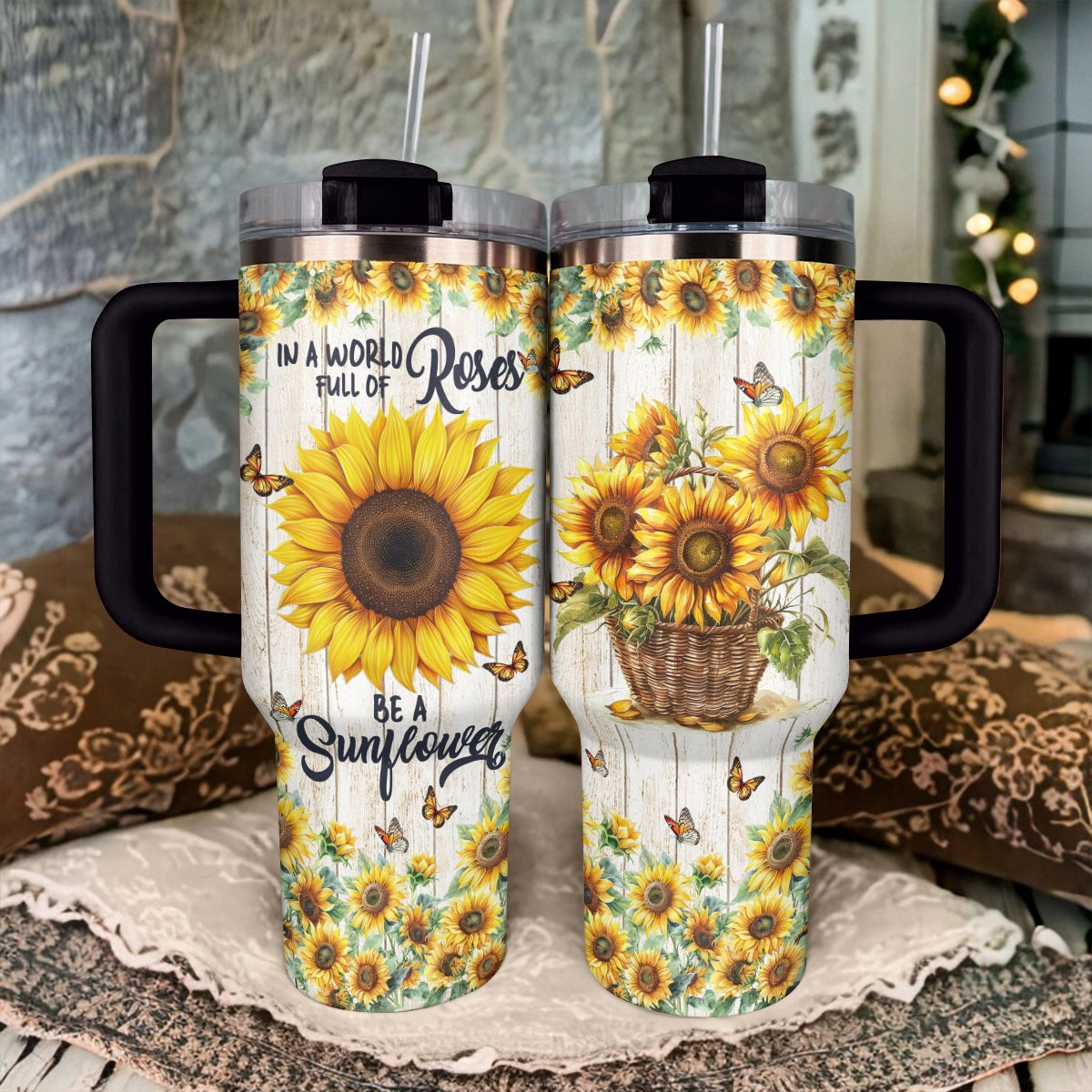 Shineful Tumbler Be a Sunflower