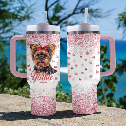 Shineful Tumbler Lovely Glitter Yorkie