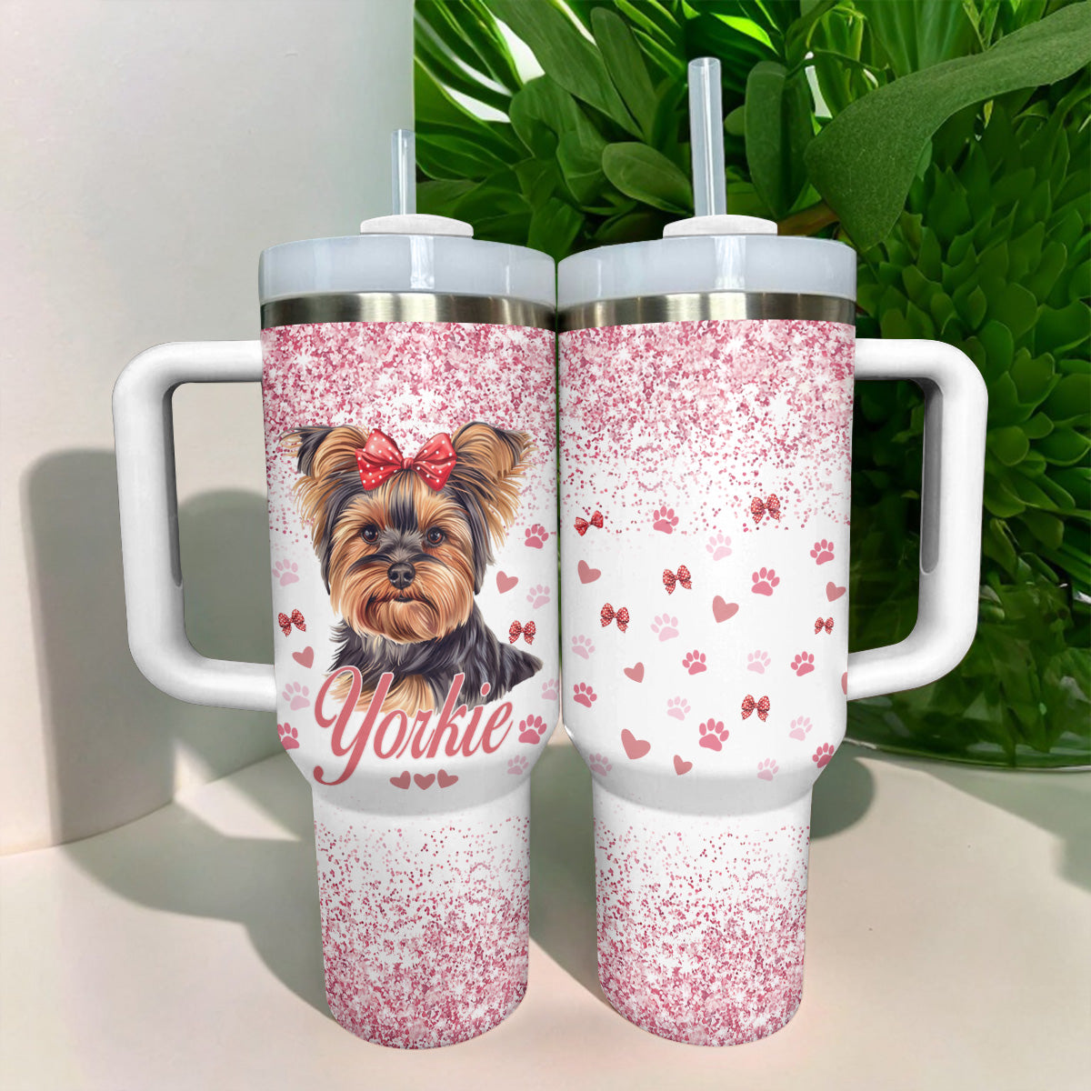 Shineful Tumbler Lovely Glitter Yorkie