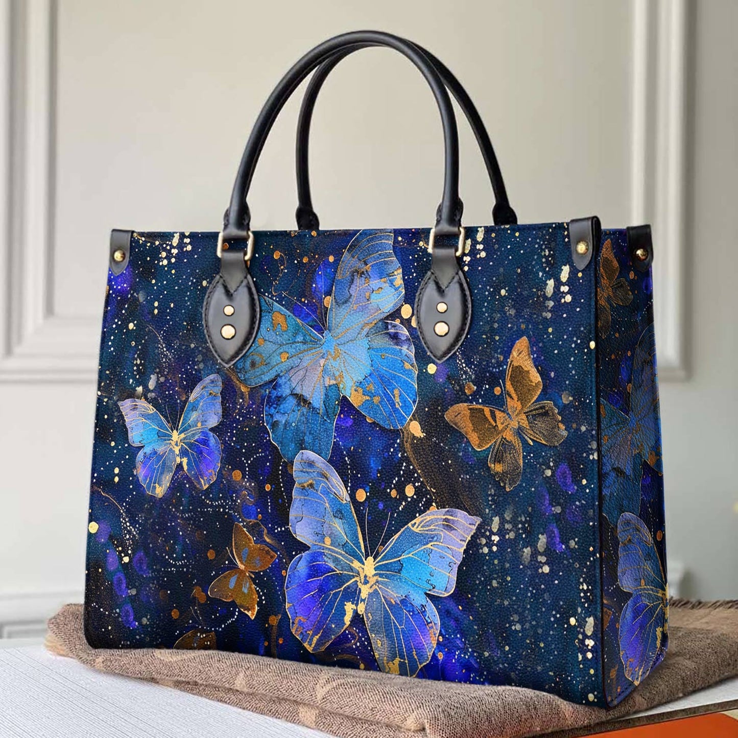 Glänzende Ledertasche CosmoFlutter