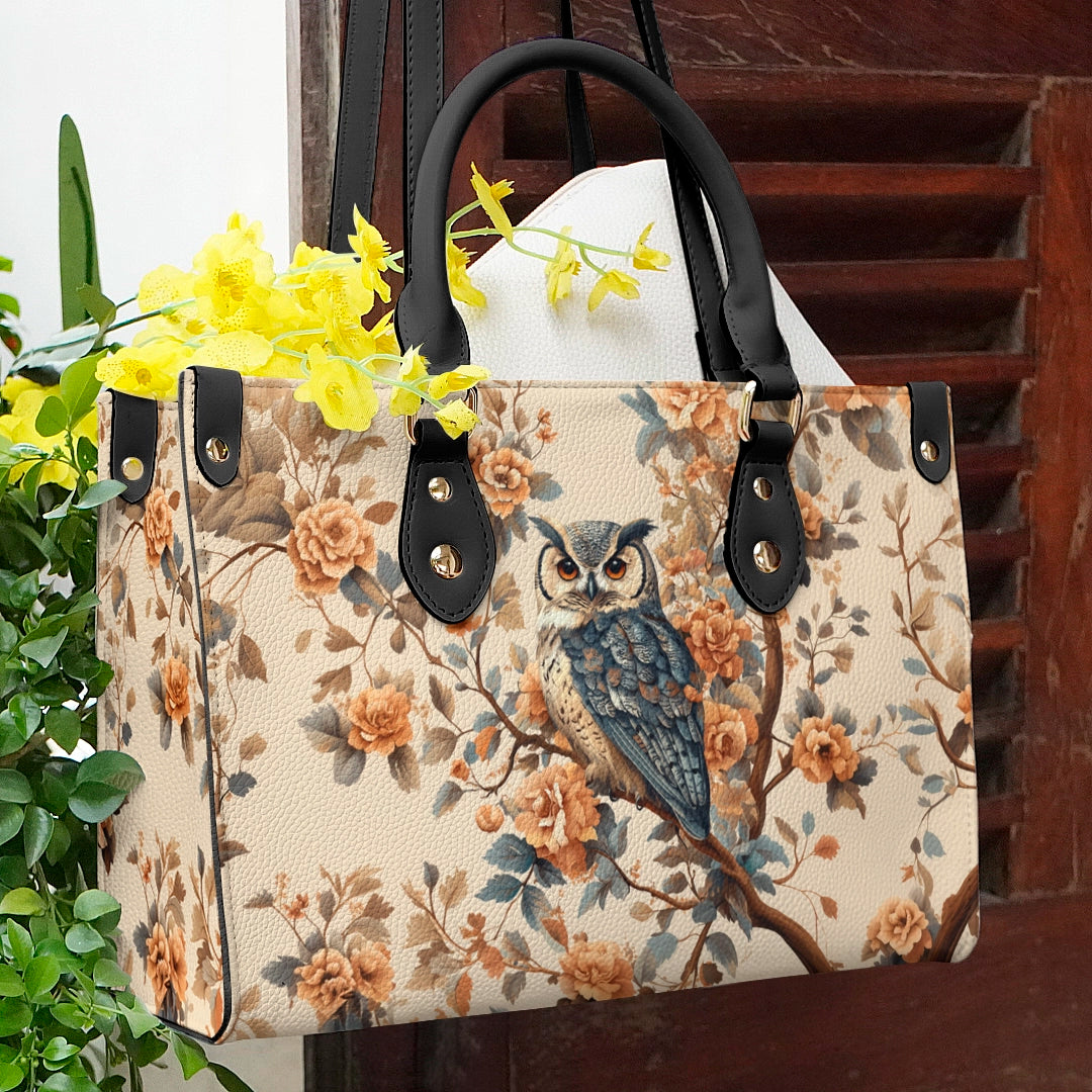 Shineful Leather Bag Majestic Owl