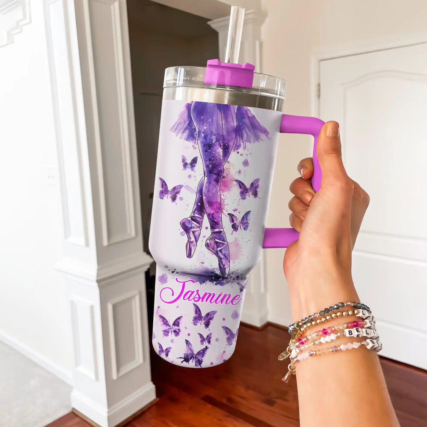 Shiny Tumbler Personalisiert Magisches Ballett