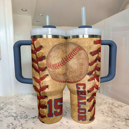 Shineful Personalized Tumbler Strongest Baseball Love